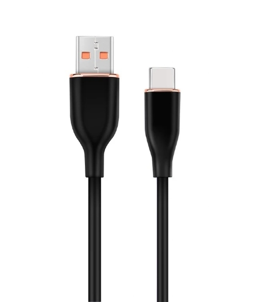 Кабель USB2.0 Cablexpert CC-USB2S-AMCM-1M-BK AM/Type-C, 3А, 18Вт, QC3.0, силиконовый, медь, 1м, черный, пакет