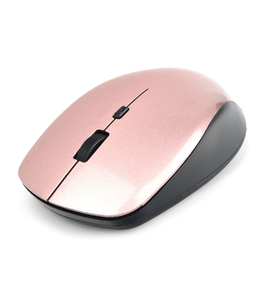 Мышь беспроводная Gembird MUSW-250-3 розовый, 1600 dpi, радиоканал, USB, кнопки - 4