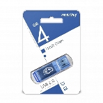 Флешка USB Smartbuy Glossy series Blue (SB4GbGS-B), 4Gb, USB 2.0, R/W 25/15, синий, фото2