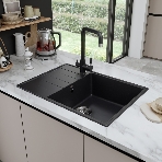 Кухонная мойка Maunfeld Lacrima 700 MFQS-700B черный, фото2
