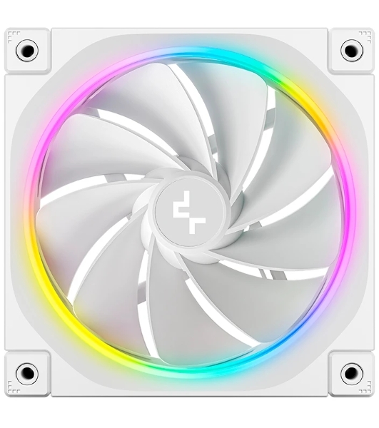 Вентилятор для корпуса Deepcool FL12R Wh Reverse ARGb 120х120x25 белый 4-pin 33.9дБ (R-FL12R-WHAPN1-G)
