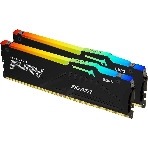 Оперативная память Kingston Fury Beast, DDR5, 32Gb (2x16 Gb), 6400 MHz, CL32, радиатор, RGB, черный, фото8