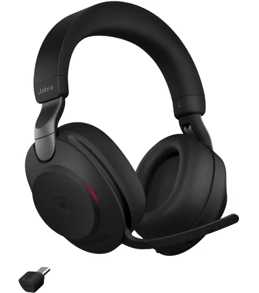 Гарнитура Jabra Evolve2 85 чёрный, беспроводная + проводная, Bluetooth, до 37 ч