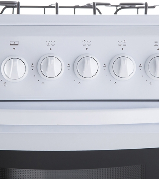 Газовая плита Flama RG 24011 W белый, конфорок 4 шт, духовка 50 л, 50 см x 85 см x 60 см