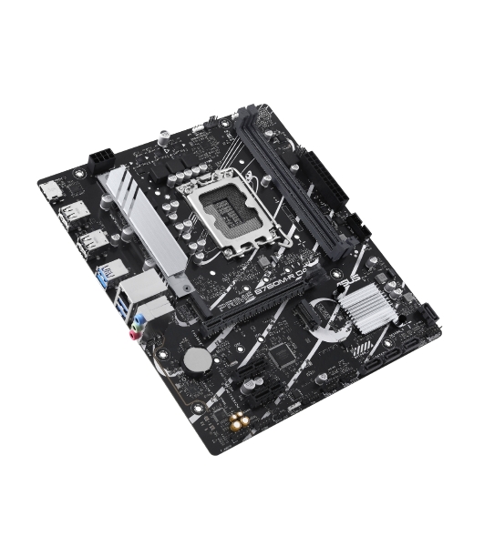 Материнская плата ASUS PRIME B760M-R D4, LGA 1700, Intel B760, 2xDDR4, 4xSATA, 2xM.2, 1xPCIe 4.0 x16, 1xPCIe x1, 1xHDMI, 1x 2.5Gb LAN, 4xUSB-A 2.0, 4xUSB-A 3.2 Gen 1, 3x3.5 мм, 7.1, mATX