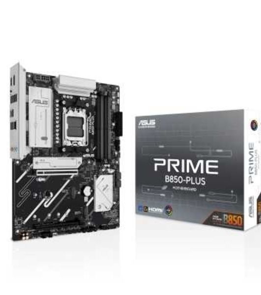 Материнская плата ASUS PRIME B850-PLUS, AM5, AMD B850, 4xDDR5, 4xSATA, 3xM.2, 1xPCIe 5.0 x16, 1xPCIe 4.0 x16, 1xDP, 1xHDMI, 1x2.5Gb LAN, 4xUSB-A 10Gbps, 1xUSB-C 10Gbps, 2xUSB-A 5Gbps, 2xUSB-A 2.0, 3x3.5 мм, 7.1, ATX