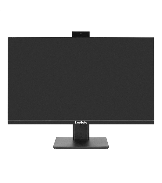 Монитор 27' ExeGate SuperView EA2700A IPS 1920x1080, 75 Гц, 5 мс, 16:9, 250 кд/м², HDMI 1.4, VGA, веб-камера (2 Мп), 3.5 мм, черный