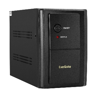 Источник бесперебойного питания ExeGate EX292606RUS SpecialPro UNB-2000.LED.AVR.1SH.2C13 2000VA/1200W, LED, AVR,1*Schuko+2*C13, металлический корпус, черный
