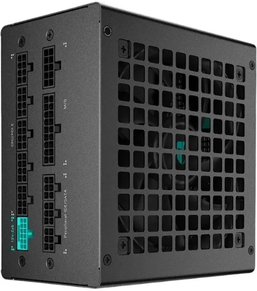 Блок питания Deepcool/GamerStorm PQ650G (ATX 3.1, 650W, Full Cable Management, PWM 120мм fan, 80 PLUS GOLD, Active PFC + Half Bridge + DC/DC, Full Japanese Capasitors, Gen5 PCIe) RET