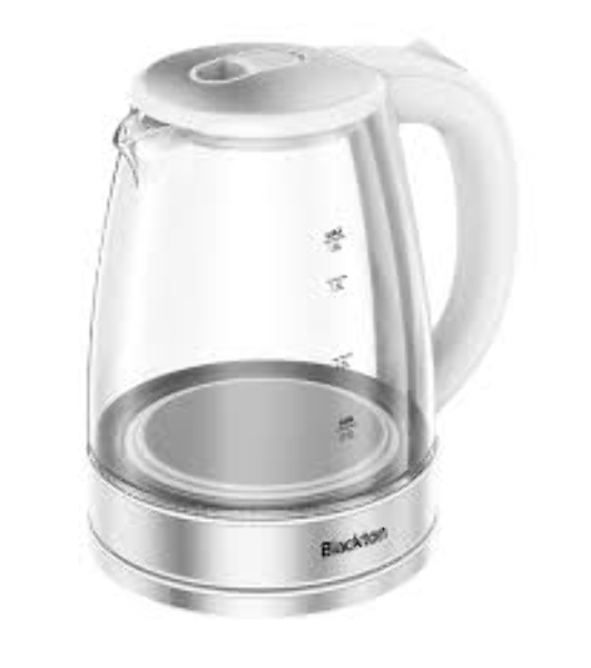 Электрочайник Blackton Bt KT1729G белый/серебристый, 1.8 л, 1500 Вт, скрытый нагревательный элемент
