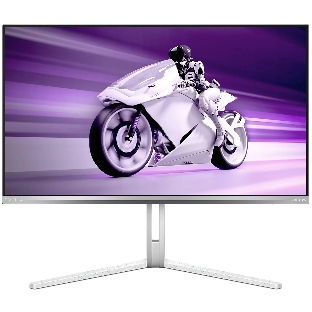 Монитор 27' Philips Evnia 27M2N8800 QD-OLED 3840x2160, 240 Гц, 0.03 мс, 16:9, 1000 кд/м², 2xHDMI 2.1, DP 2.1, USB Hub (2x USB), 3.5 Jack, DisplayHDR True Black 400, FreeSync Premium Pro, динамики (2x5 Вт), белый