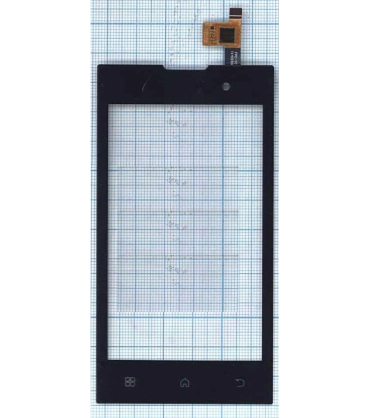 Сенсорное стекло (тачскрин) для ZTE V815W v2, черное