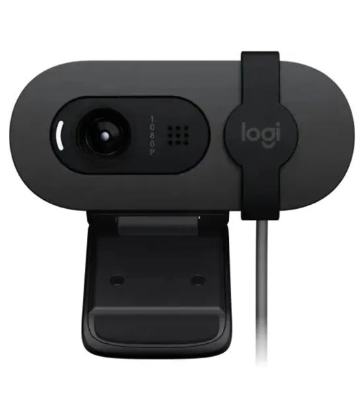 Веб-камера Logitech Brio 90 1920x1080, 30 кадр/с, USB Type-A, микрофон, крепление на мониторе