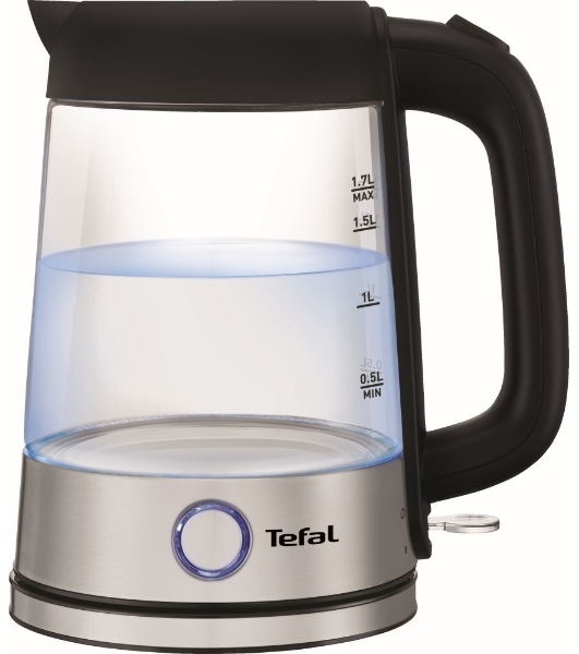 Электрочайник Tefal KI750D30 серебристый, 1.7 л, 2400 Вт, скрытый нагревательный элемент