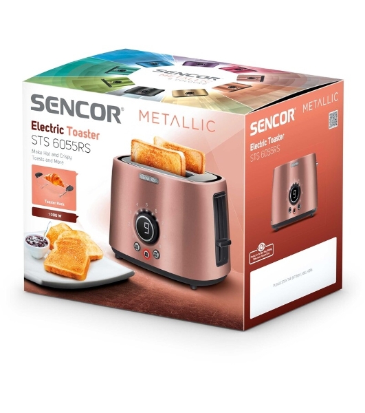 Тостер Sencor STS 6055RS розовый, 1000 Вт, 2 слота