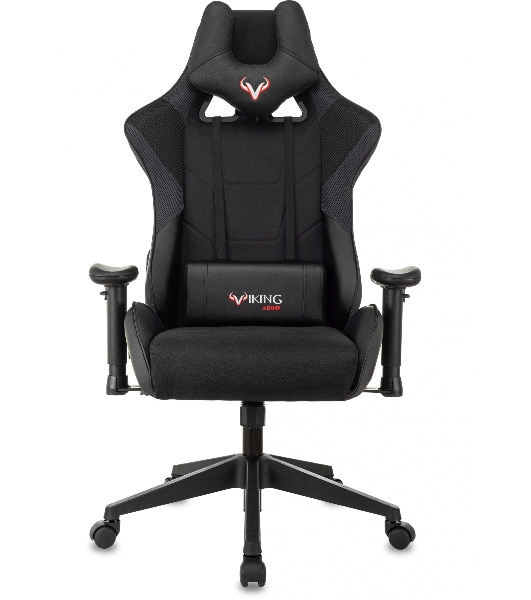 Кресло Бюрократ VIKING 4 AERO BLACK EDITION черный, экокожа, 120 кг, механизм качания