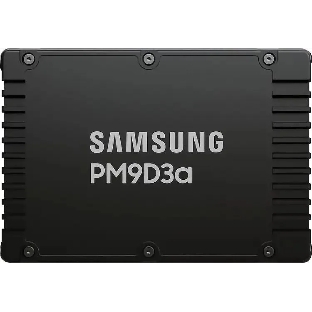 Накопитель SSD Samsung PM9D3a, 3840Gb, U.3(2.5' 15мм), NVMe, PCIe 5.0x4, 3D TLC, R/W 12000/6000Mb/s, IOPs 2 000 000/250 000, TbW 7008, DWPD 1 (12 мес.)