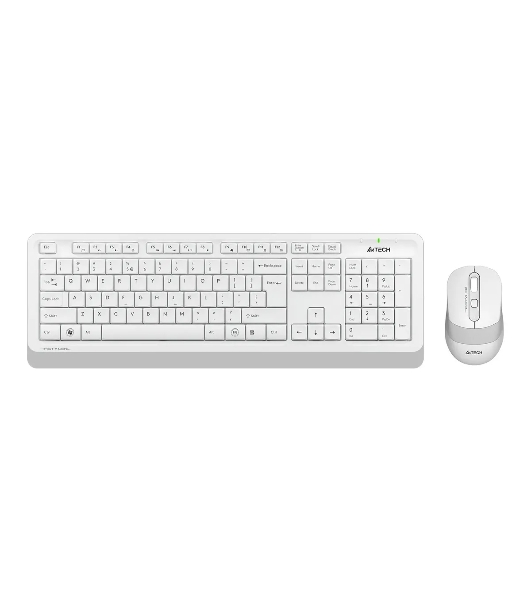 Комплект клавиатура+мышь A4Tech FStyler FG1010S беспроводной, USB, 2000 DPI, белый/серый