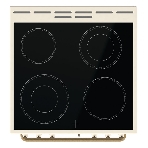Плита электрическая Gorenje GECS6B70CLI бежевая, конфорок 4 электрических, духовка 71 л, 60 см x 85 см x 60 см, фото2