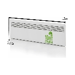 Конвектор электрический Ensto FinnHeat MINI EPHBMM10PR белый, 1000 Вт, 16 м2, механический термостат, фото3