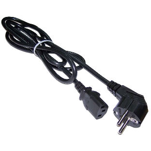 Шнур питания Lanmaster LAN-PP13/SHA-0.5-BK C13-Schuko проводник.:3x0.75мм2 0.5м 220В 10А (упак.:1шт) черный