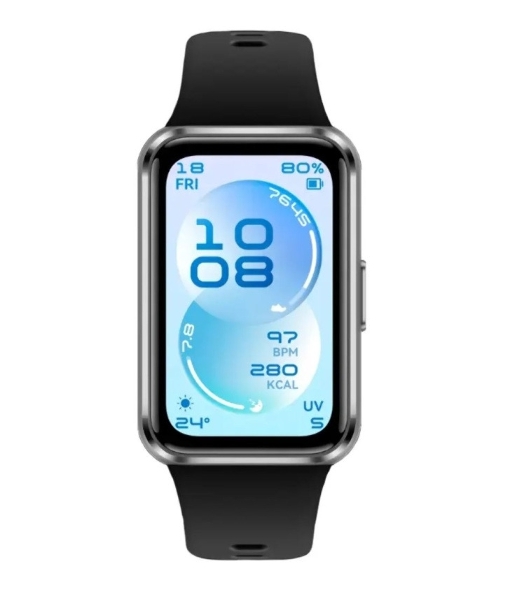 Фитнес-браслет HUAWEI Band 11 BNE-AL00, 1.62' AMOLED, Bluetooth, IP68, черный / серебристый