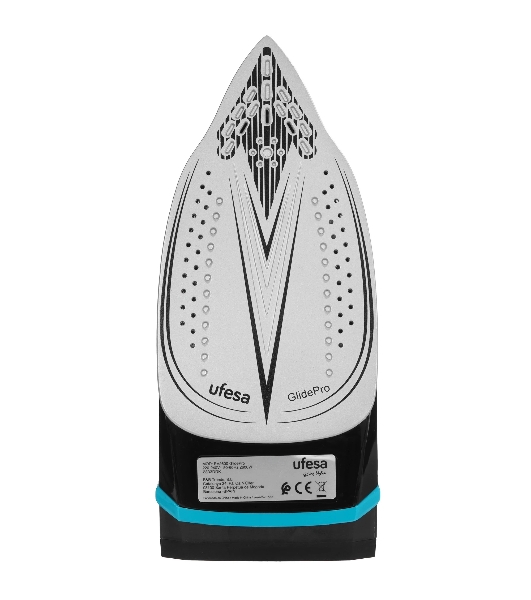 Утюг Ufesa PV2600 GLIDEPRO черный/голубой, 2600 Вт, 35 г/мин, 180 г/мин, 280 мл