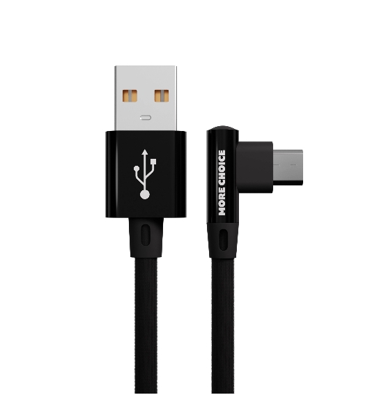 Кабель MORE CHOICE (4627151196947) K27m USB 2.1A microUSB черный - 1,0m