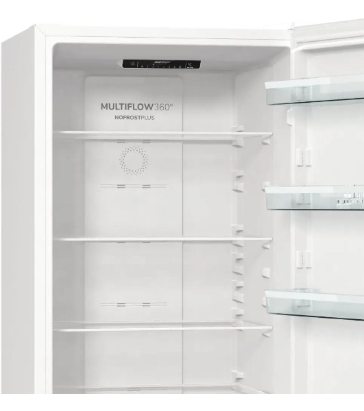 Холодильник Gorenje NRK6201PW4 белый двухкамерный 235/96л морозилка снизу, No Frost