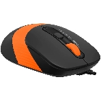 Мышь проводная A4Tech Fstyler FM10S черный/оранжевый, 1600 dpi, USB, кнопки - 4, фото2