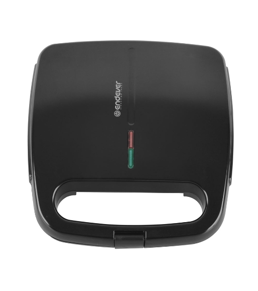 Вафельница Endever Skyline WM-22 черный, 850 Вт, на 2 вафли, автом. терморегулятор, размеры 22,6x22,4 см