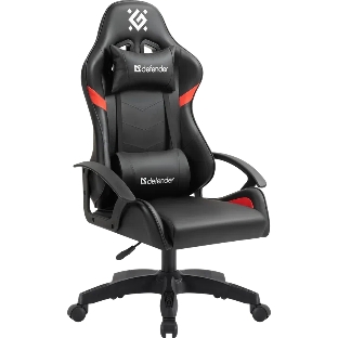 Кресло игровое Defender Sharm черный/крас, класс 2, PU