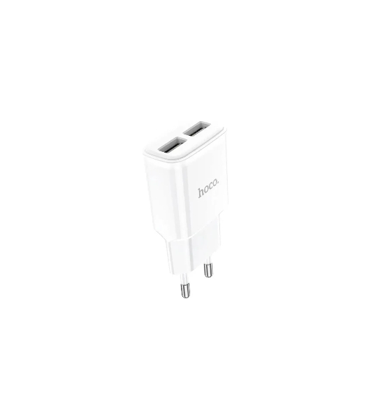Блок питания (сетевой адаптер) HOCO C88A Star два порта USB, 2.4A, 10.8W белый