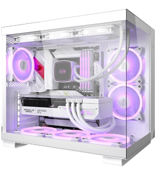 Компьютерный корпус без блока питания Case PCCooler C3T500 ARGB WH, Midi-Tower, TG, 6x120мм ARGB, 1xUSB-C 3.1 + 2xUSB-A 3.0, ATX, mATX, mITX белый