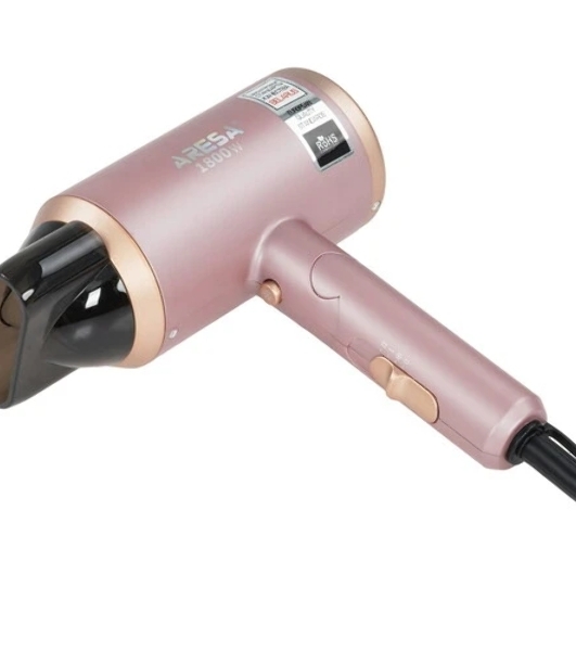 Фен ARESA AR-3222 розовый, 1800 Вт, компактный