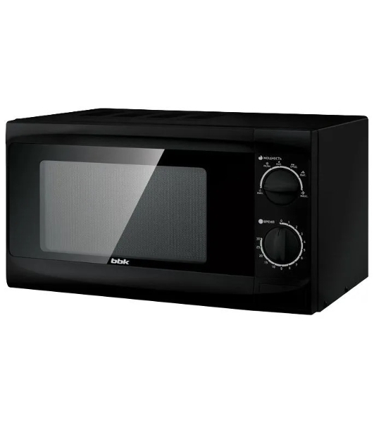 Микроволновая печь BBK 20MWS-706M/B черный, 20 л, 700 Вт, переключатели - поворотный механизм