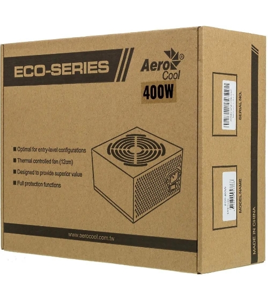 Блок питания Aerocool/Formula ECO-400W, 400Вт, 120мм, серый