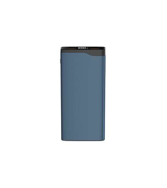 Портативный аккумулятор OLMIO QL-10, 10000mAh, 22.5W, QuickCharge3.0/PowerDelivery, LCD, голубой