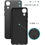 Чехол (клип-кейс) BoraSCO Microfiber Case для Samsung Galaxy A03 Core черный, фото3