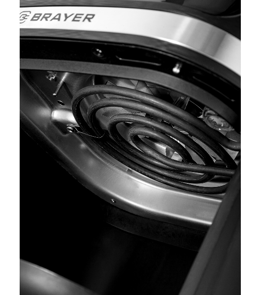 Аэрогриль Brayer 2038BR черный, 1600 Вт, 7 л, сенсор, 12 программ
