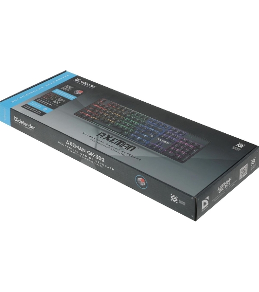 Клавиатура Defender Axeman GK-302 проводная, USB Type-A, чёрный