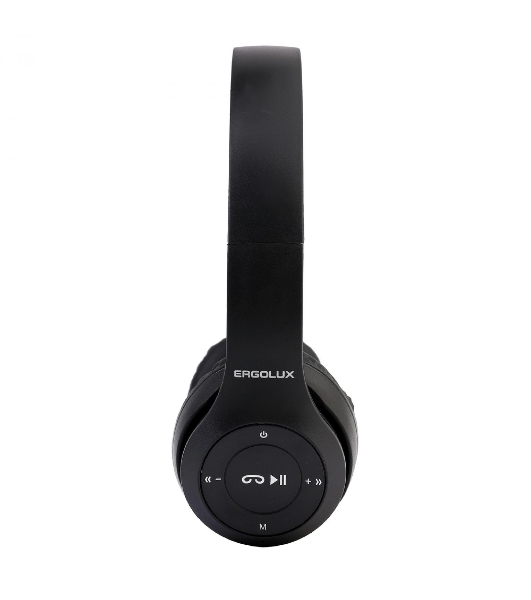 Беспроводные/проводные наушники Ergolux ELX-BTHP01-C02 черный, накладные, Bluetooth + проводной, складная конструкция, до 6 ч
