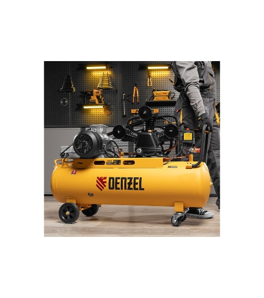 Компрессор воздушный Denzel рем. привод BCW3000-T/100, 3,0 кВт, 100 литров, 520 л/мин