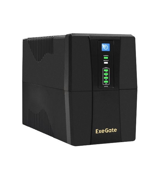 Источник бесперебойного питания ExeGate SpecialPro UNB-600.LED.AVR.EURO 600VA/360W, LED, AVR, 2 евророзетки, черный