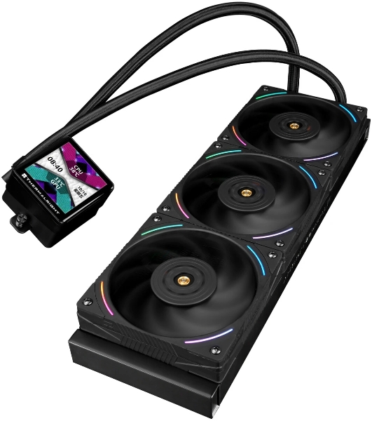 Система жидкостного охлаждения Thermalright Frozen Vision 360 V2 ARGb Soc-AM5/AM4/1200/1700/1851 черный 4-pin 28dB Al LCD Ret (F-VISION-360-BL-ARGb-V2)