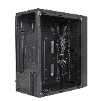 Компьютерный корпус Minitower ExeGate mEVO-9301-NPX400 (mATX, БП 400NPX с вент. 12см, с окном, 2хUSB+1хUSB 3.0, HD аудио, черный, с RGb подсветкой), фото2