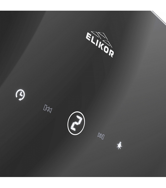Вытяжка каминная Elikor Wave BK 50 черный, 50 см, 750 куб. м/ч, 56 дБ
