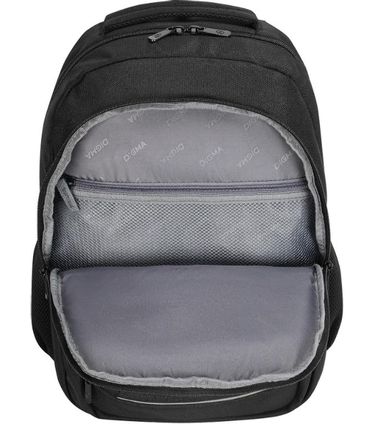 Рюкзак для ноутбука 15.6' Digma Stash S1 черный полиэстер (DGbP15S1BK)