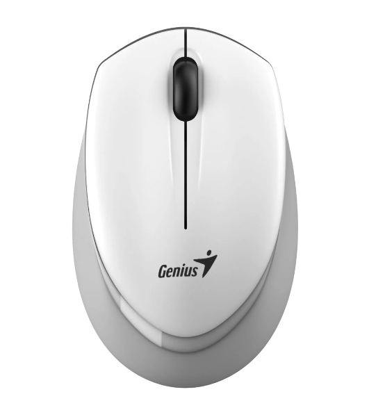 Мышь беспроводная Genius NX-7009 белый/серый, 1200 dpi, радиоканал, USB, кнопки - 3