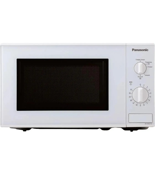 Микроволновая печь Panasonic NN-SM221WZPE белый, 20 л, 800 Вт, переключатели - поворотный механизм